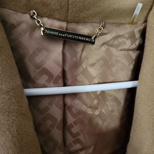 Diane Von Furstenberg Camel Teddy Jacket